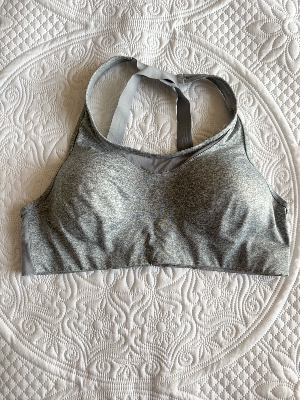Gray Seamless Racerback Sports Bra - Brand: PINK